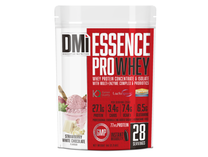 essence pro whey 1 kg fresa chocolate blanco rev